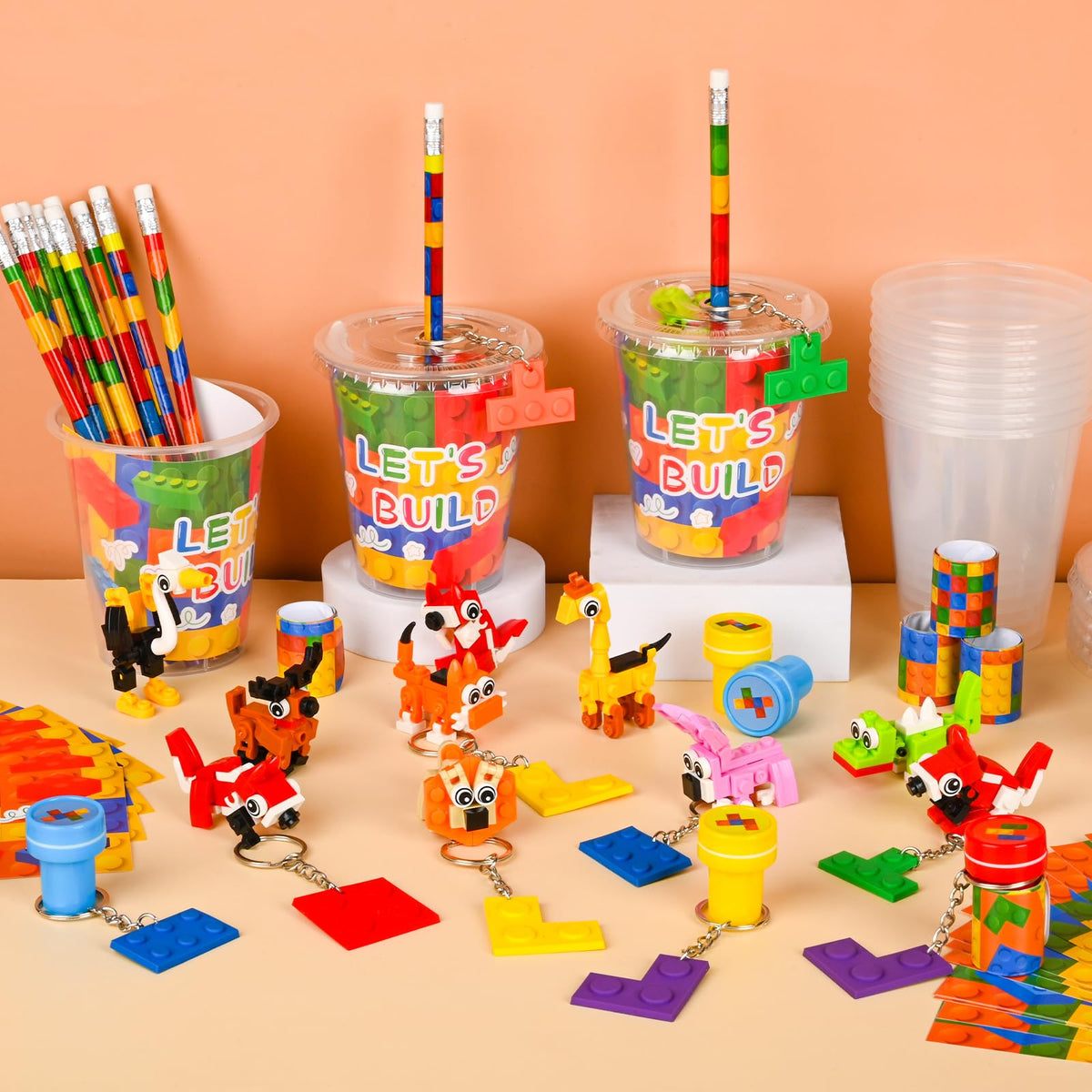 84 Pcs Building Blocks Party Favors Birthday Goodie Bags - Yazetto Official Imagery - 7