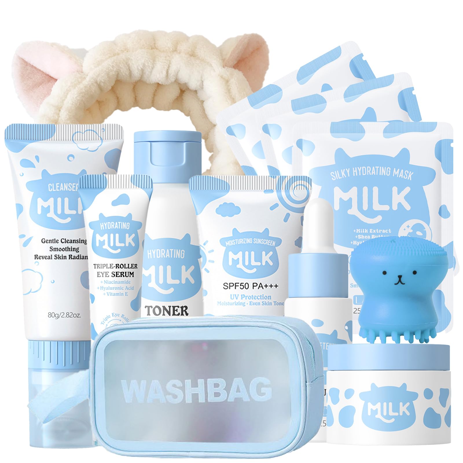 Milk Skin Care For Kids Teens Gift Set - Skin Care Set For Girls - Product Imagery