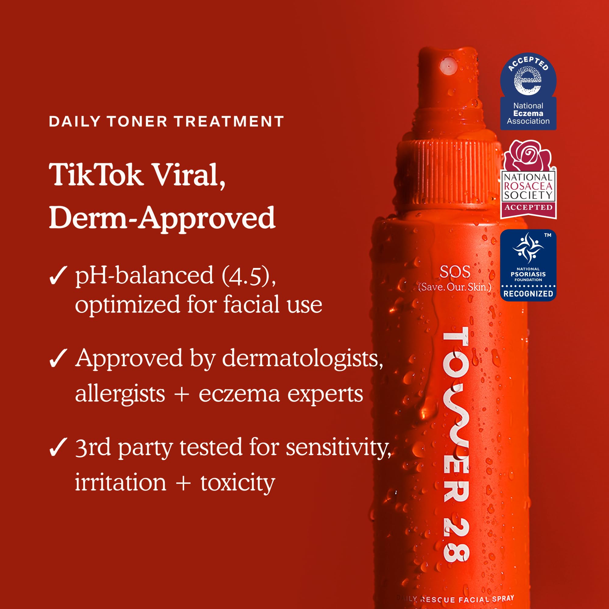 Tower 28 SOS Daily Rescue Facial Spray 4 FL OZ &amp; Tower 28 - Tower 28