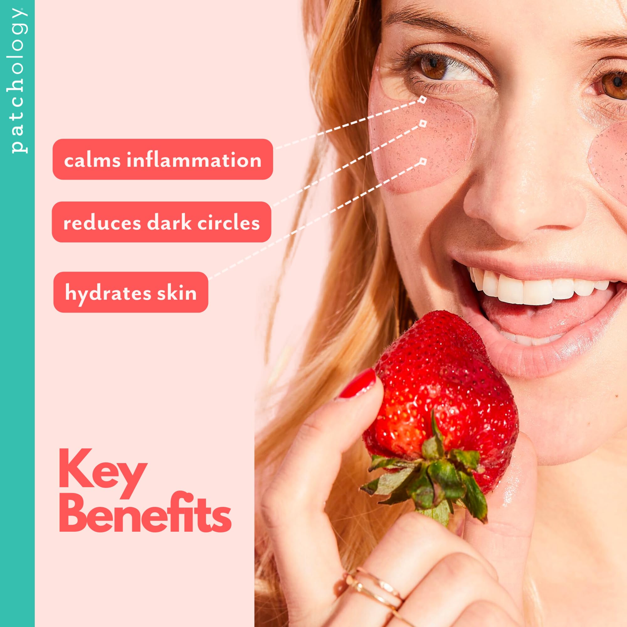 Patchology Ros Hydrogel Eye Patches for Puffy Eyes Dark - Patchology Official Imagery - 4
