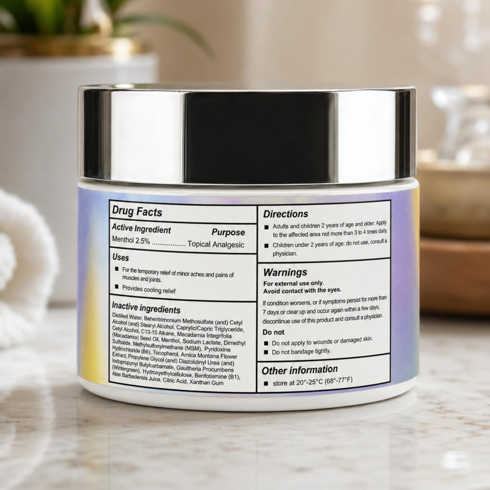 Purple Canyon Nerve Cream for Neuropathy Feet & Legs 2 oz