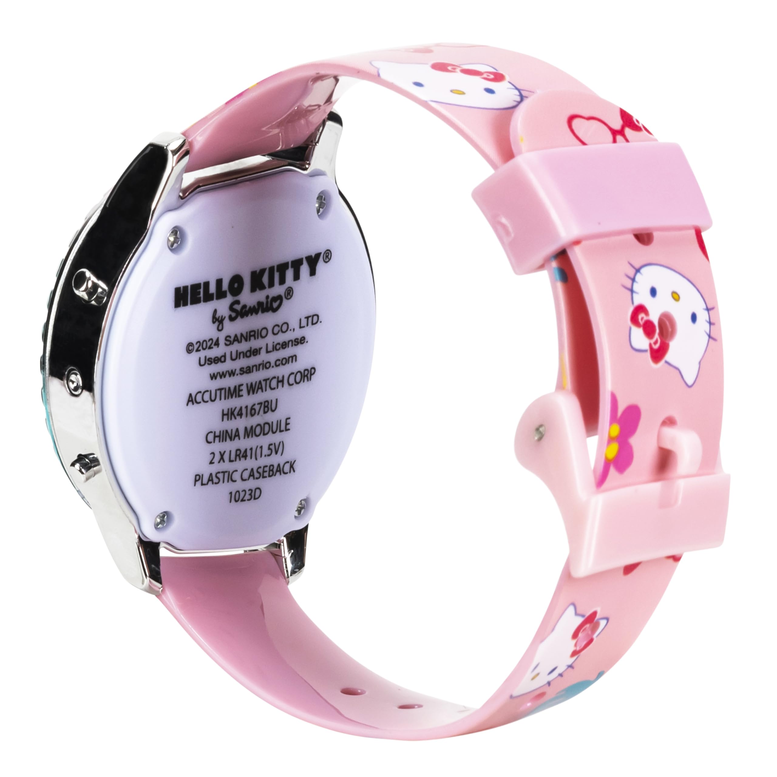 Accutime Sanrio Hello Kitty Girls' Digital LCD Quartz Watch with Pink - View 7