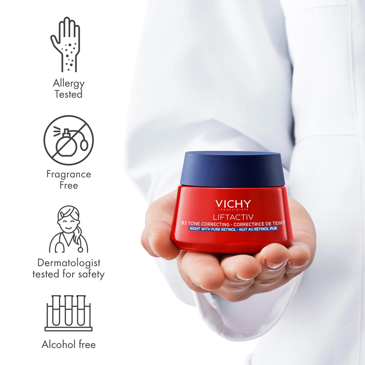 VICHY LiftActiv B3 4 Niacinamide 0 15 Retinol Night Cream 1 - Premium Selection Official Imagery - 7