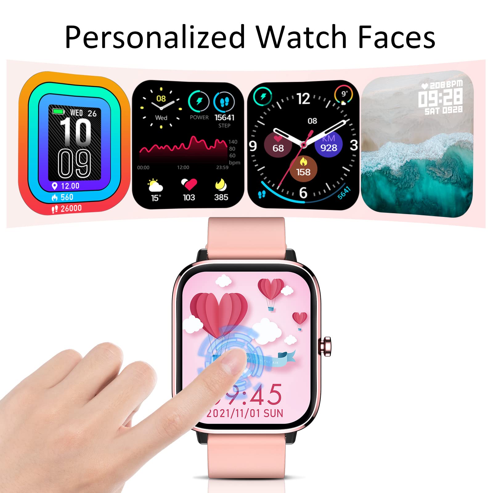 Choiknbo Smartwatch for Women - Call, Fitness Tracker, Heart Rate & Sl - View 7