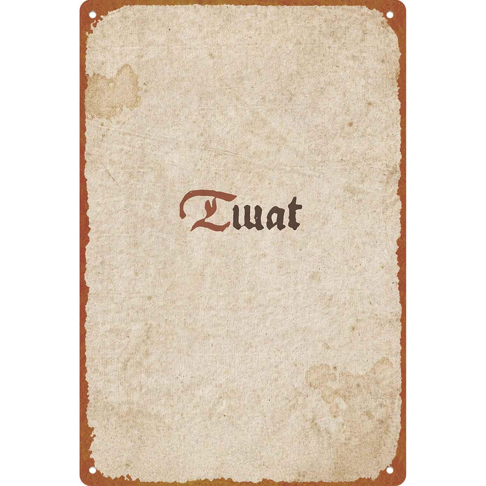 Vintage Retro Twat Print, 8x12 Inch Aluminum Metal Sign, Funny - Product Imagery