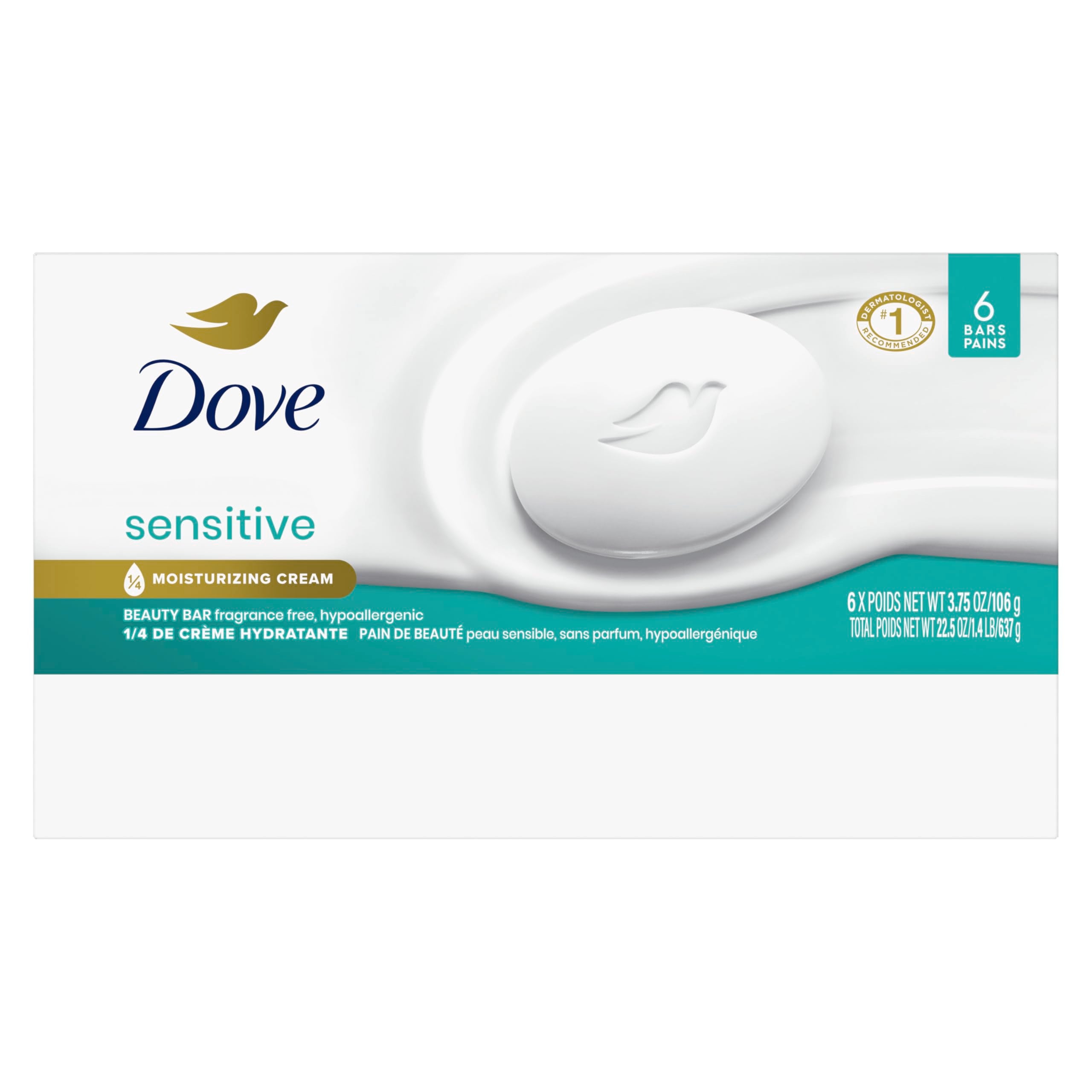Elefair Tech Dove Beauty Bar Soap Sensitive, 3. 6 Bars - Elefair Tech Official Product View 3