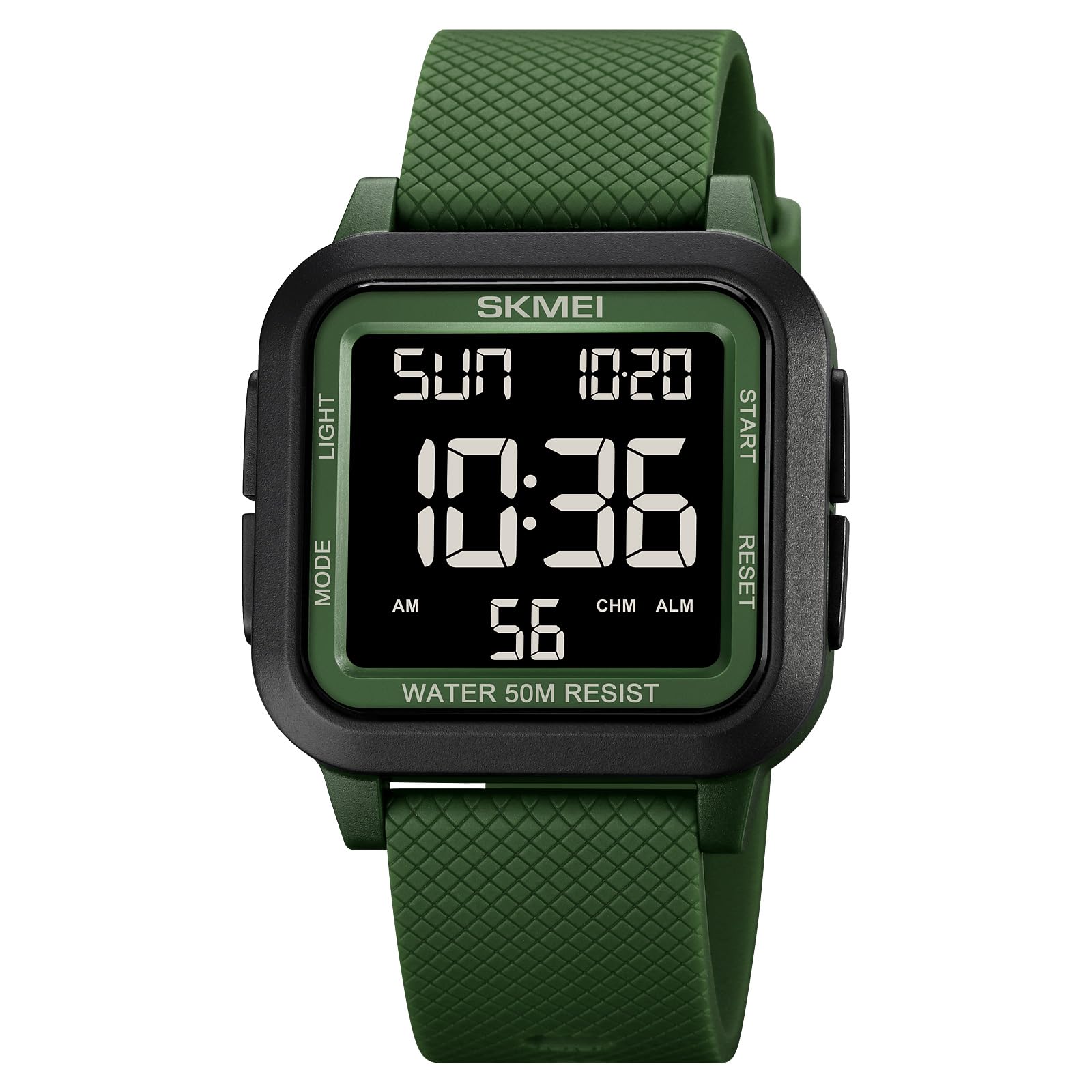 SKMEI Watches for Men,Military Square Ultra-Thin Digital Women - Product Imagery
