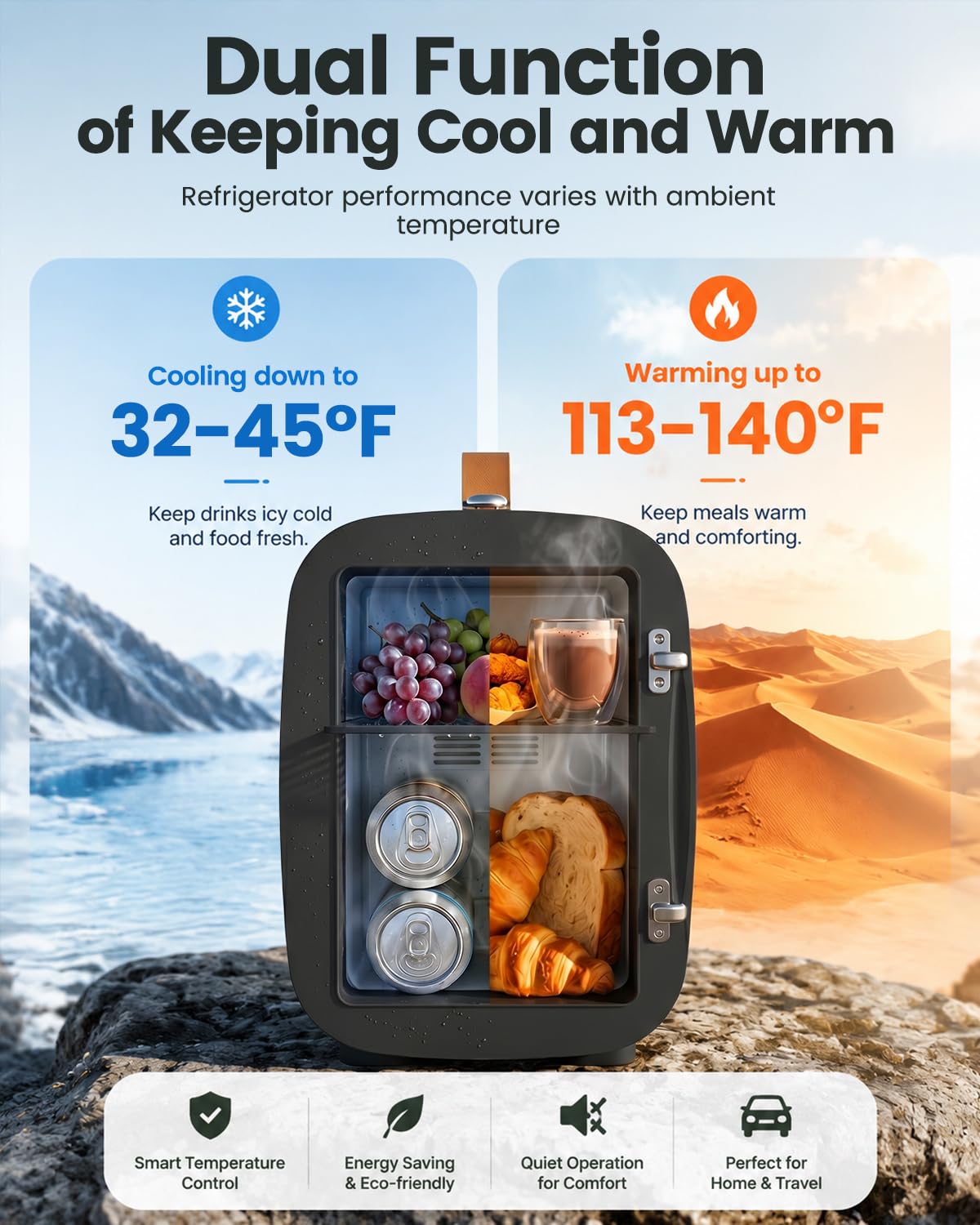 Cosmetic Fridge Portable Mini Fridge for Skincare Food - FANSEXPERT Official Imagery - 4