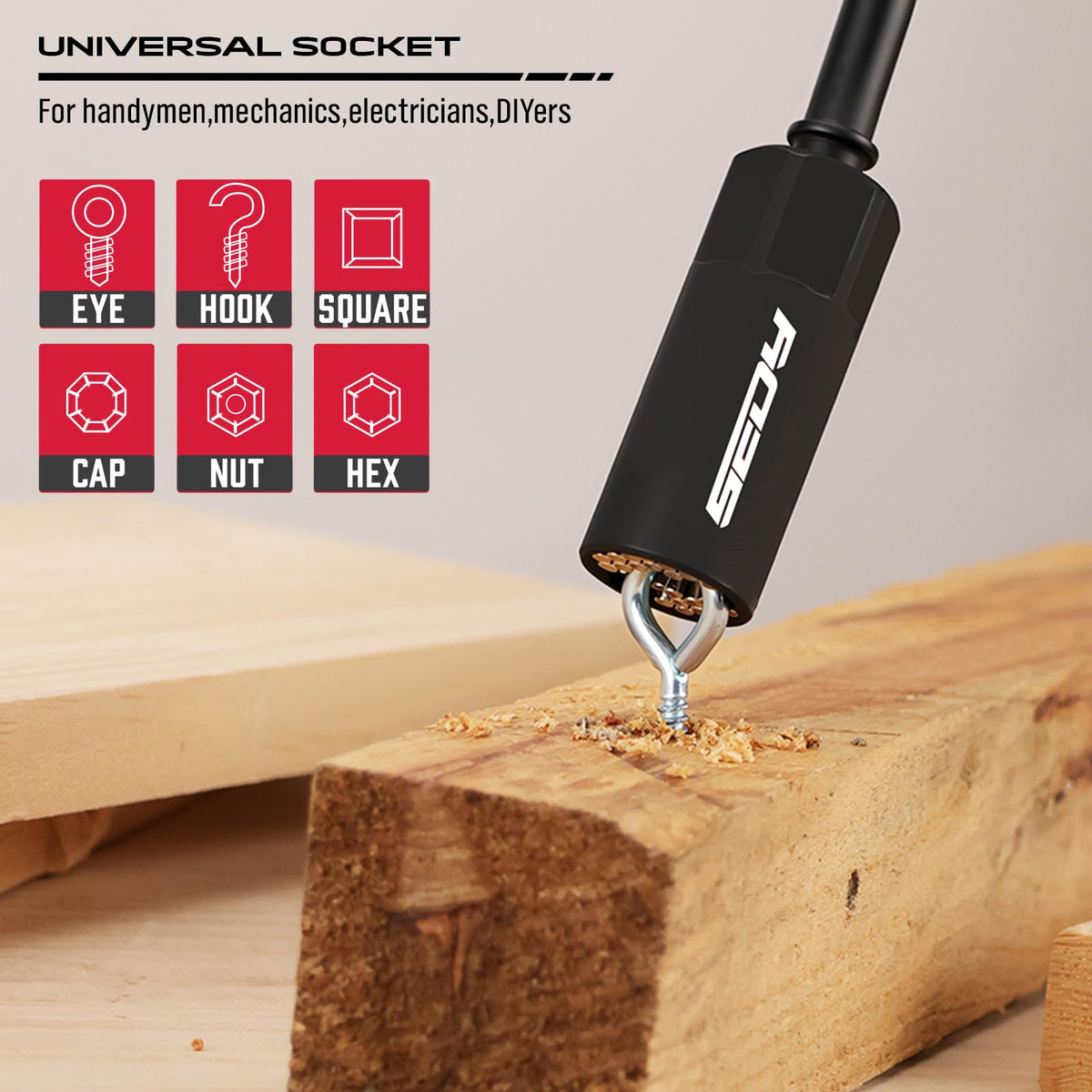80 Piece Premium Magnetic Impact Nut Driver Set Metric SAE - SEDY Official Imagery - 5