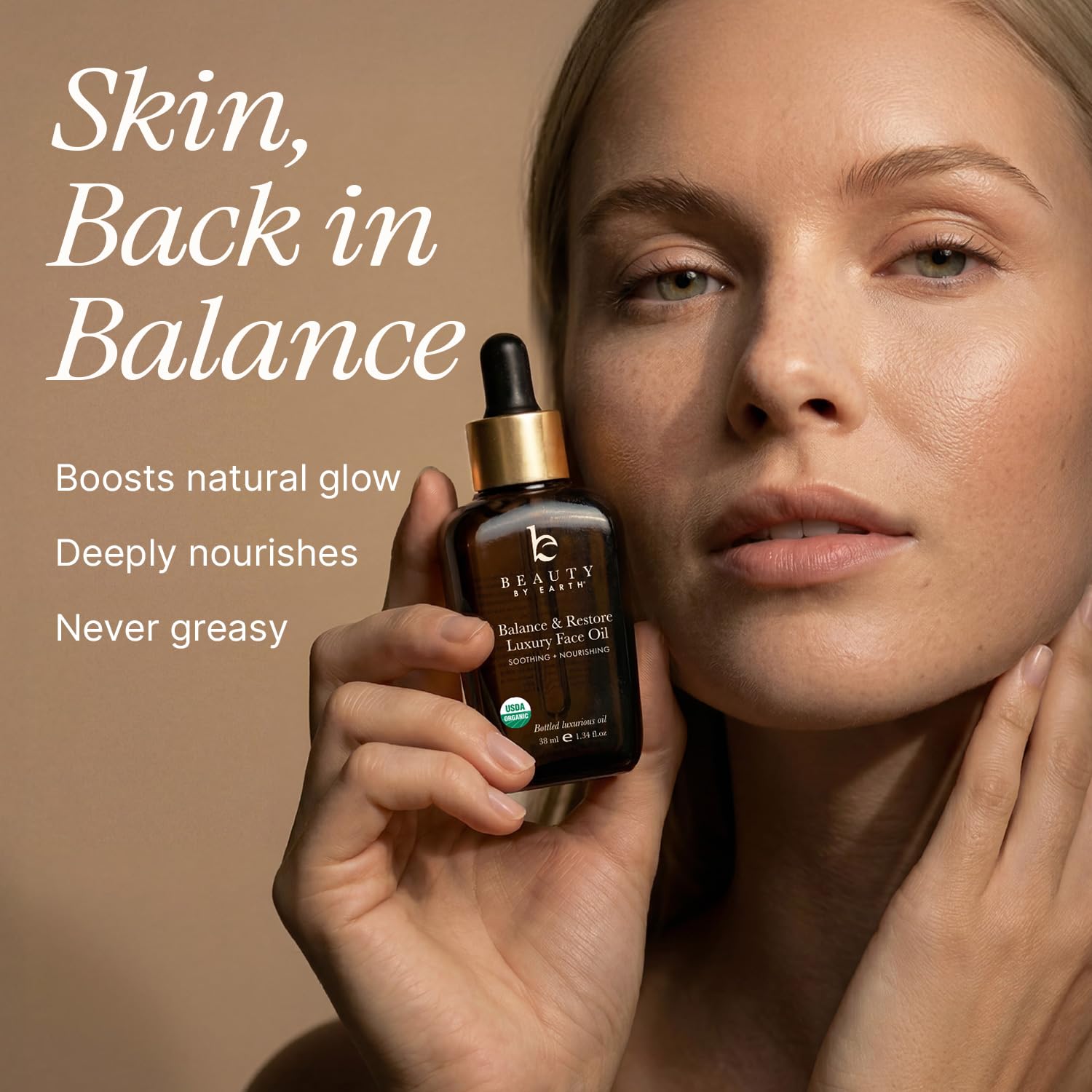 USDA Organic Face Oil - Beauty by Earth