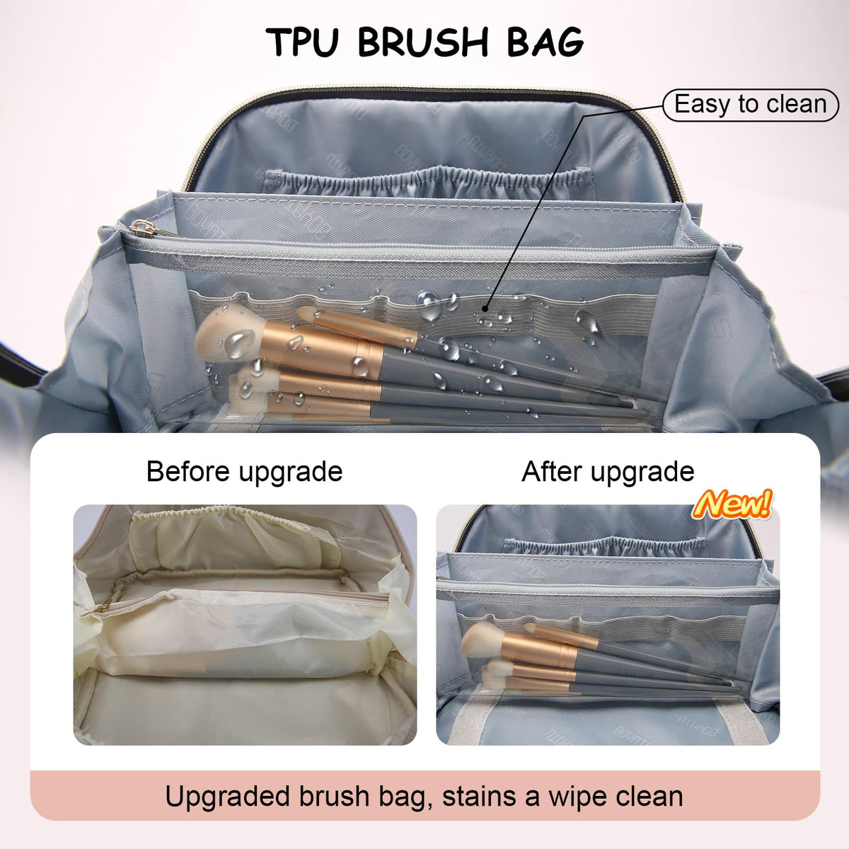 BOYATU Travel Makeup Bags Cosmetic Organizer Bag 3 Set Make - BOYATU Official Imagery - 5