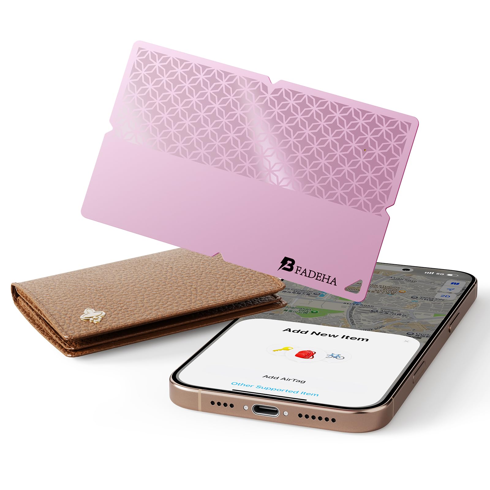 BFADEHA 2026 Apple MFi Certified Wallet Tracker Smart Card for Fi by BFADEHA - Angle View 9