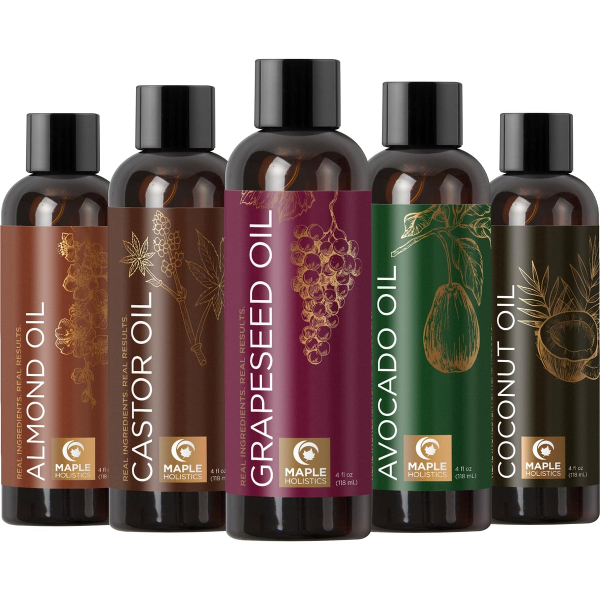 Pure Carrier Oils for Essential Oils - Maple Holistics Official Imagery - 1