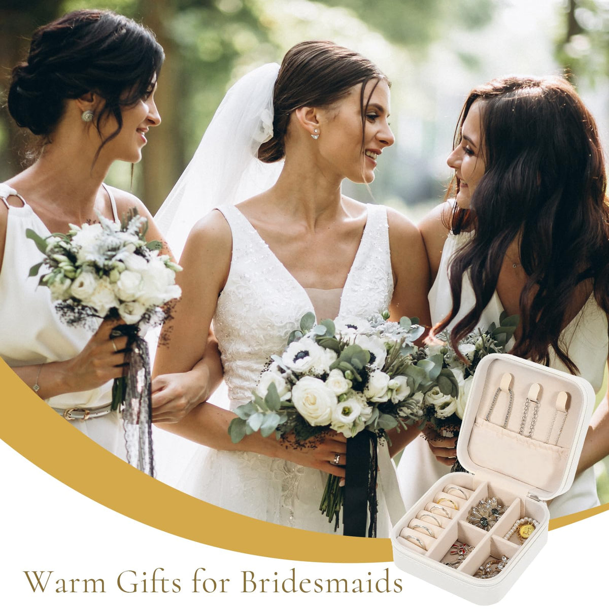 Prasacco 12 Pcs Travel Jewelry Case Bridesmaid Proposal Box - Prasacco Official Imagery - 8