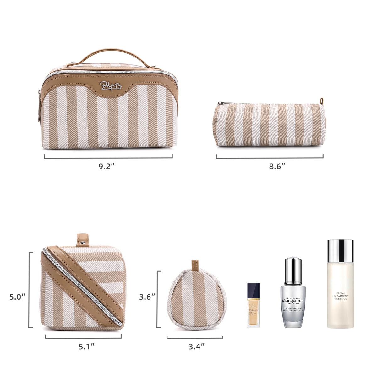 BOYATU Travel Makeup Bag Cosmetic Bags for Women 3 Piece - BOYATU Official Imagery - 5
