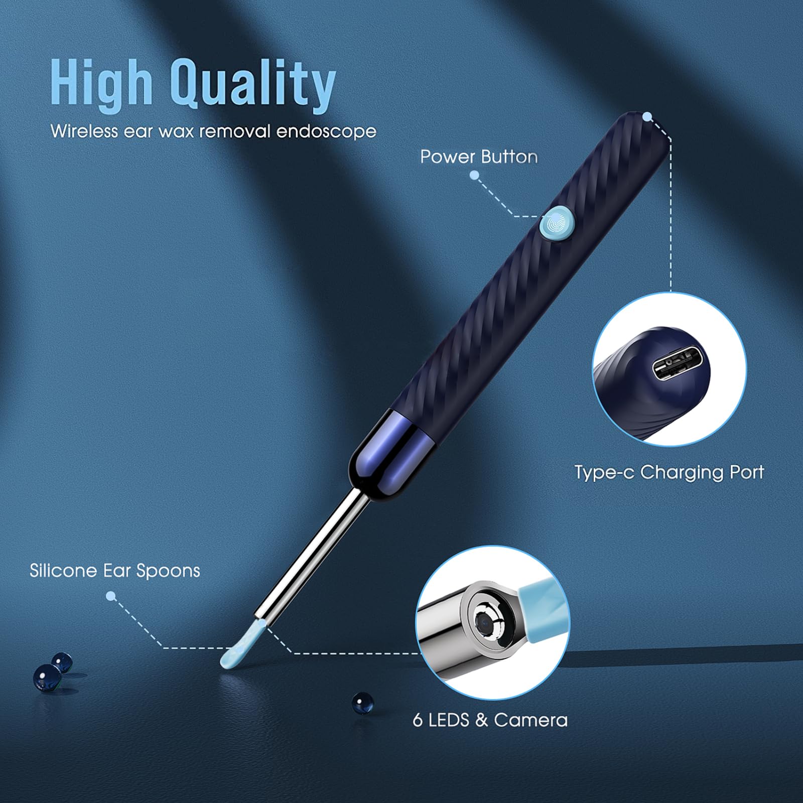 LEIPUT Ear Wax Removal - Earwax Remover Tool with 7 Pcs Ear Set - by LEIPUT - Angle View 6