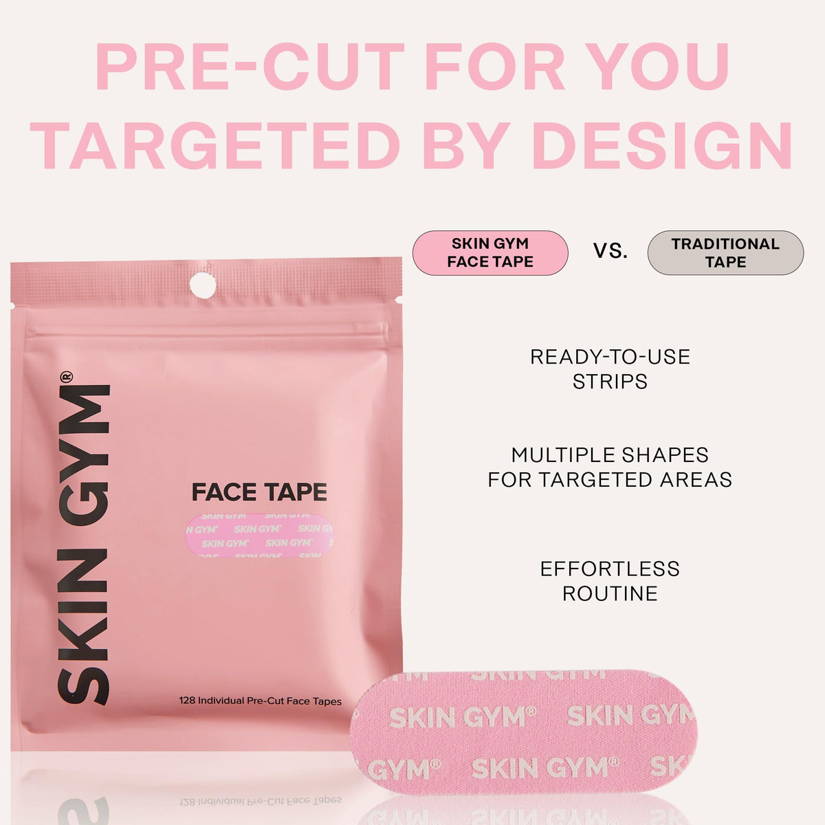SKIN GYM Face Tape Wrinkle Patches for Forehead Smile Lines - SKIN GYM Official Imagery - 7