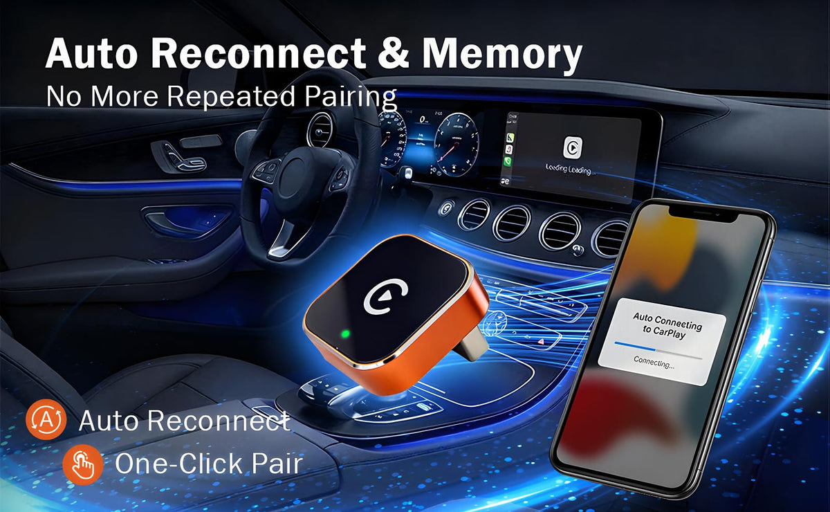 Wireless CarPlay Adapter for iPhone Android Auto Adapter - Gallasys Official Imagery - 8