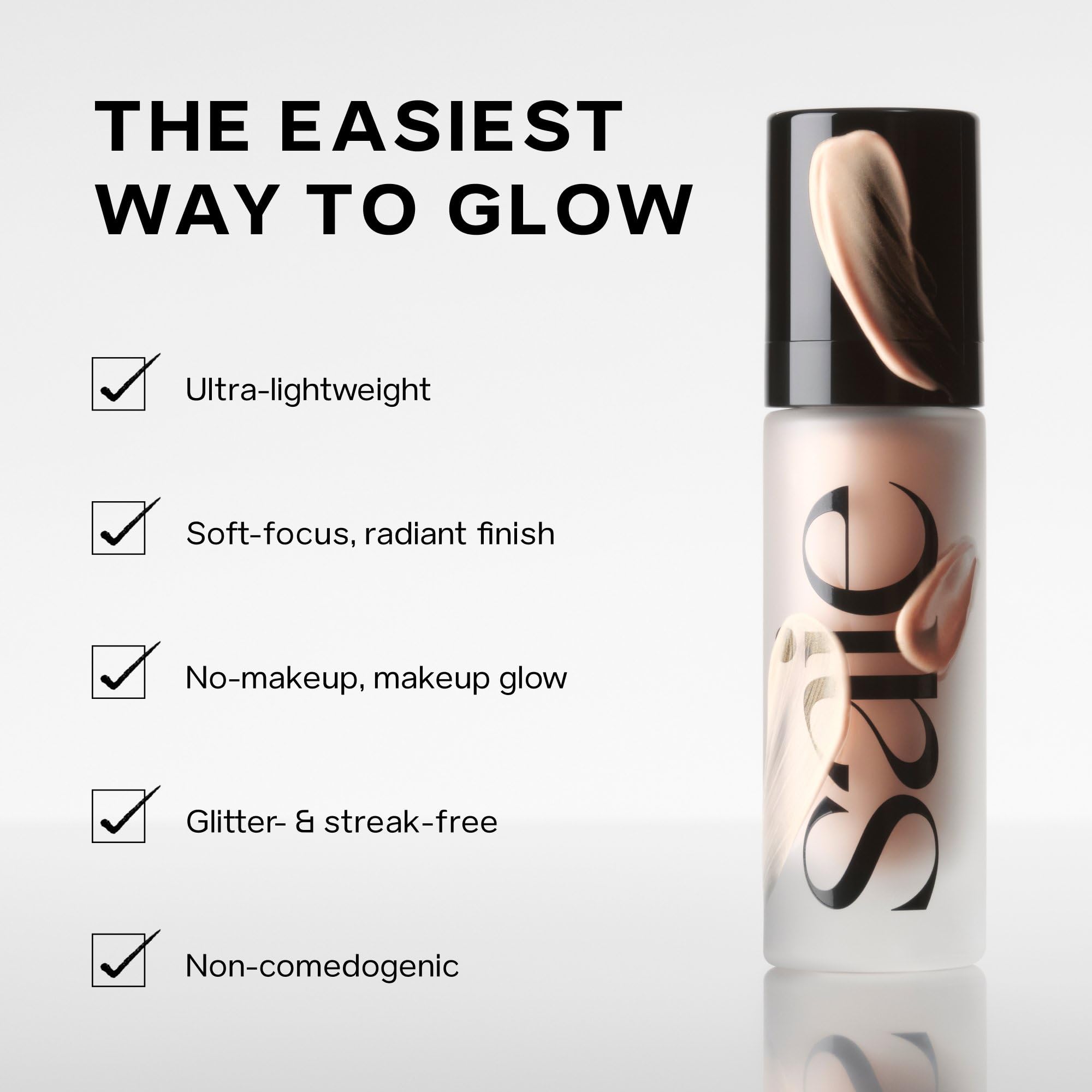 Saie Mini Glowy Super Gel Illuminating Face Makeup Primer, Sunglow - Saie Official Product View 4