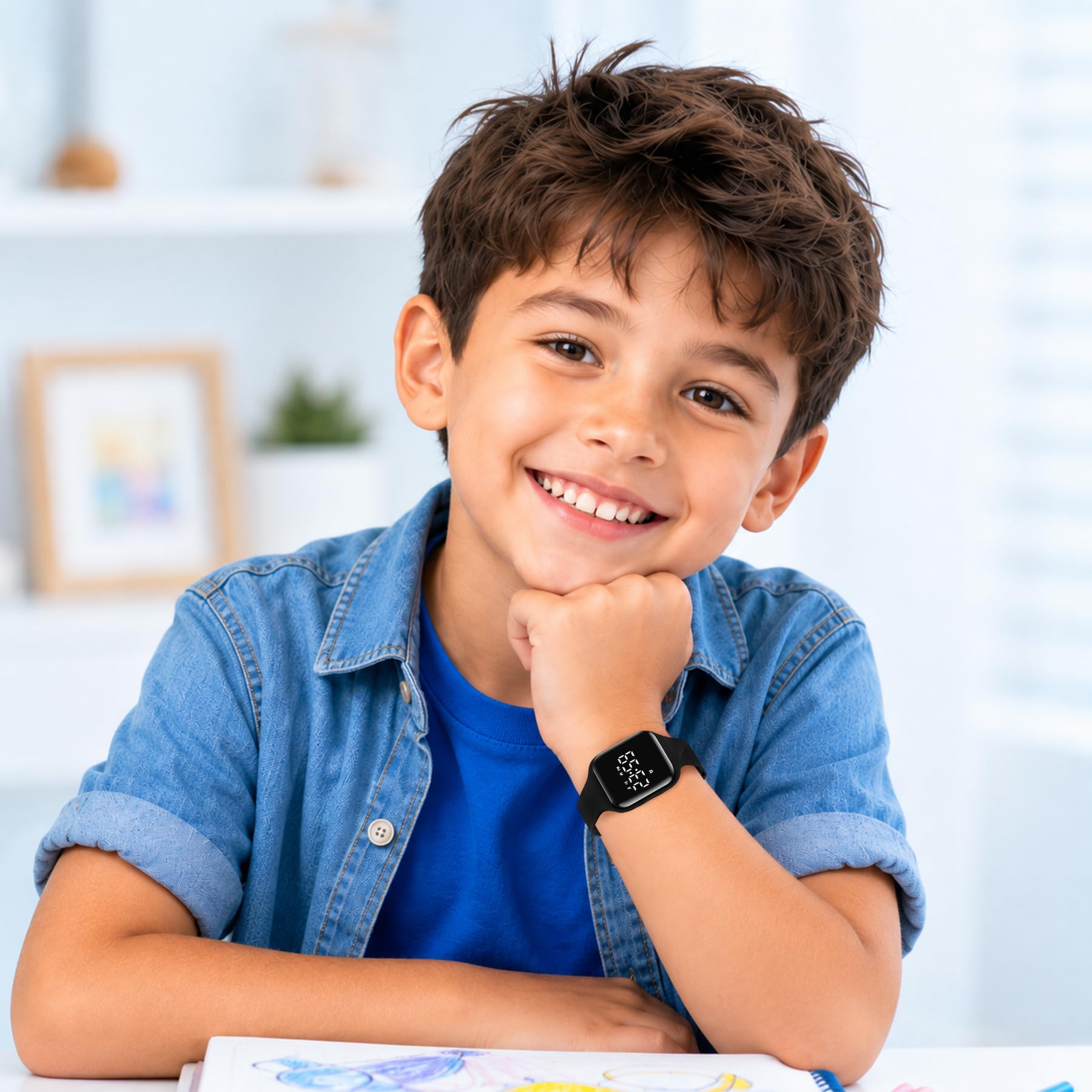 A ALPS Kids Watches for Girls Boys Digital Sport Watch with Step Count - View 7