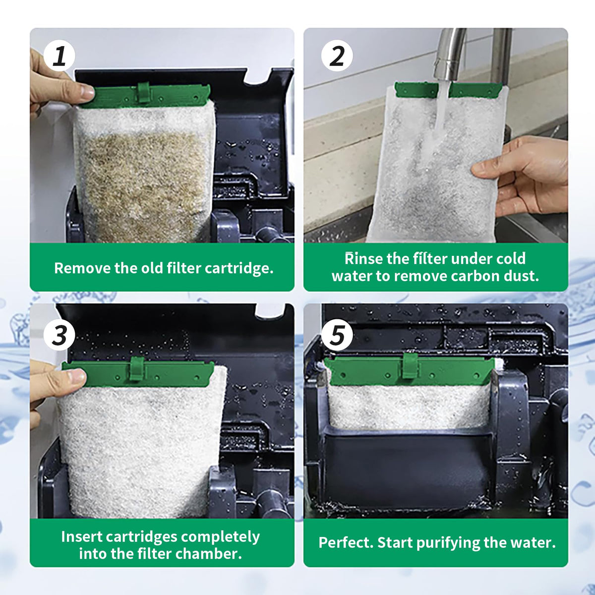 16 Count Medium Filter Cartridges Compatible with Whisper - Esctabalt Official Imagery - 7