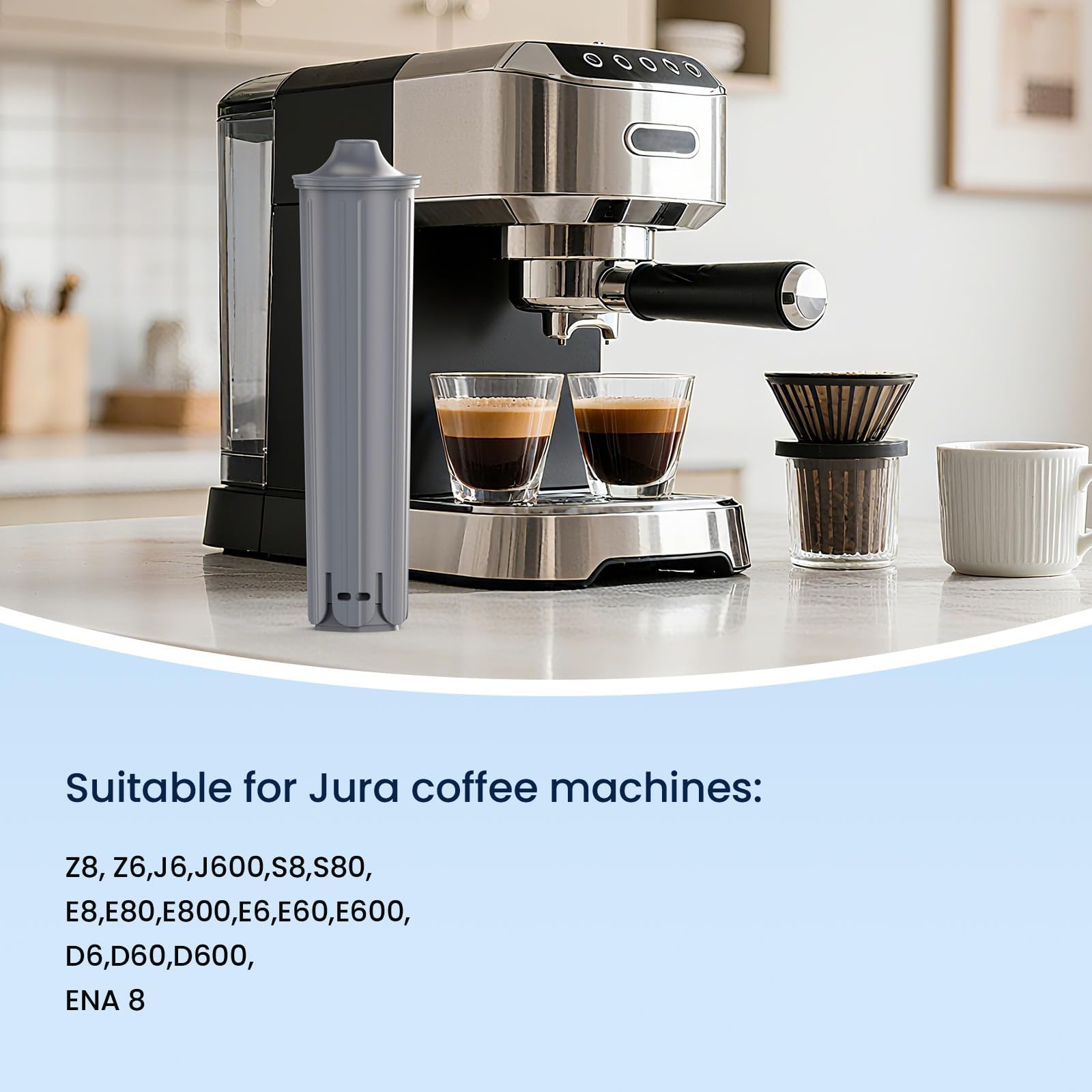 GLACIER FRESH Filter Compatible with Jura 71794 Claris Smart Filter,3 Pack - GLACIER FRESH Official Product View 2