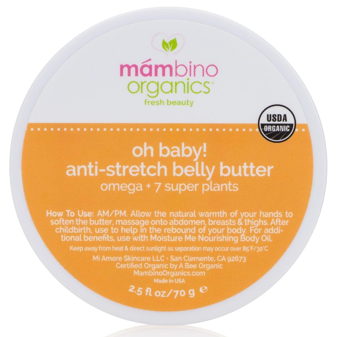 Mambino Organics Oh Baby! Belly Butter, Belly Balm for Pregnant - Product Imagery