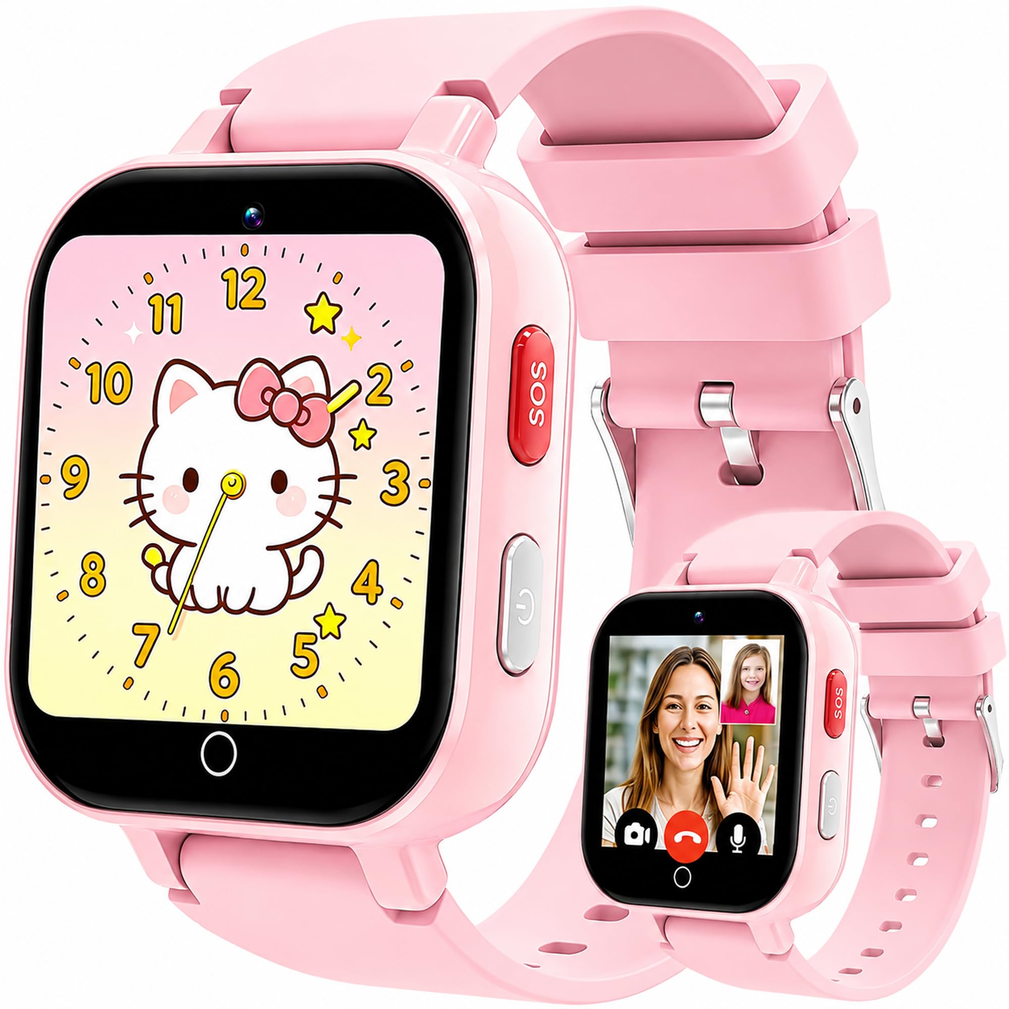 DXPICR 4G Kids Smart Watch with GPS Tracker, Video & Voice Call, SOS, - View 1
