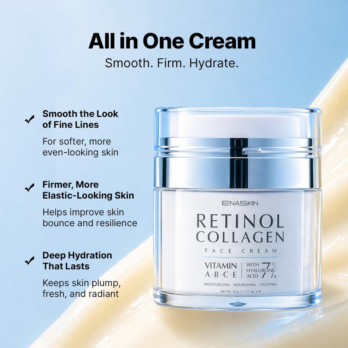 EnaSkin Retinol Collagen Face Cream for Wrinkles Anti Aging - EnaSkin Official Imagery - 4