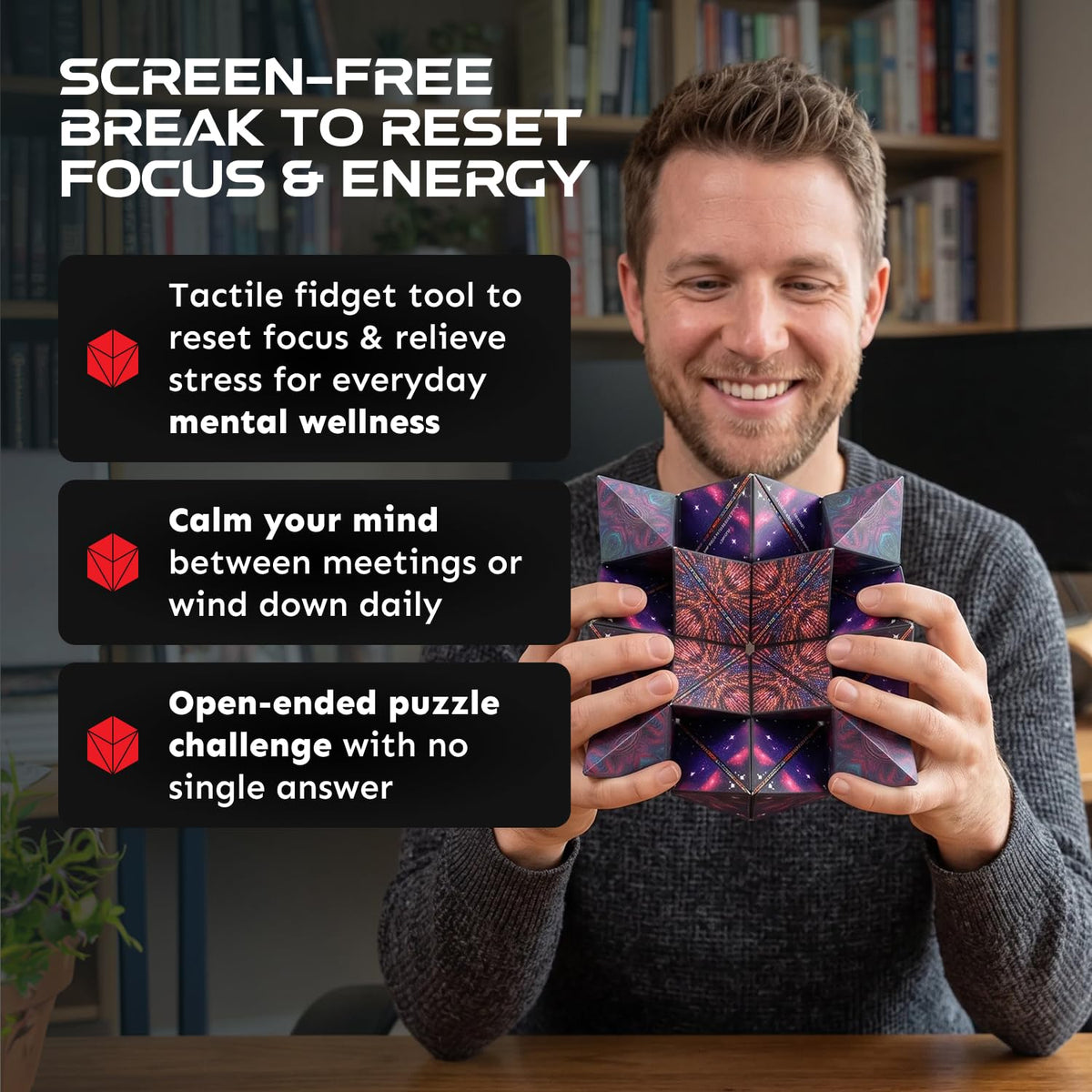 Shashibo DODECA Magnetic Puzzle Cube Stress Relief Fidget - Shashibo Official Imagery - 6