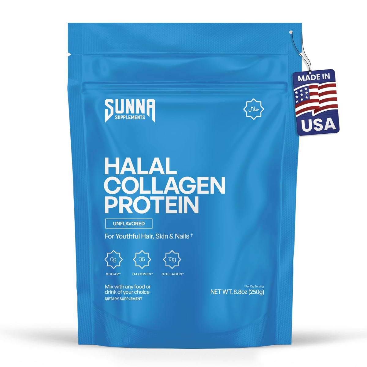 SUNNA SUPPLEMENTS Halal Bovine Collagen Protein Powder - SUNNA SUPPLEMENTS Official Imagery - 2