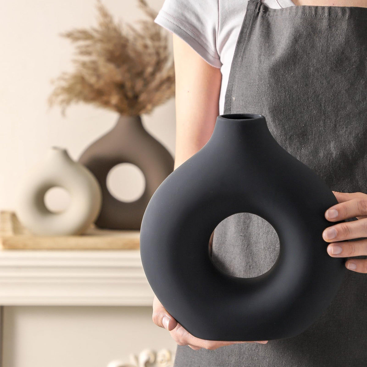 Ceramic Vase Home Table Decor - Vanselia Official Imagery - 6
