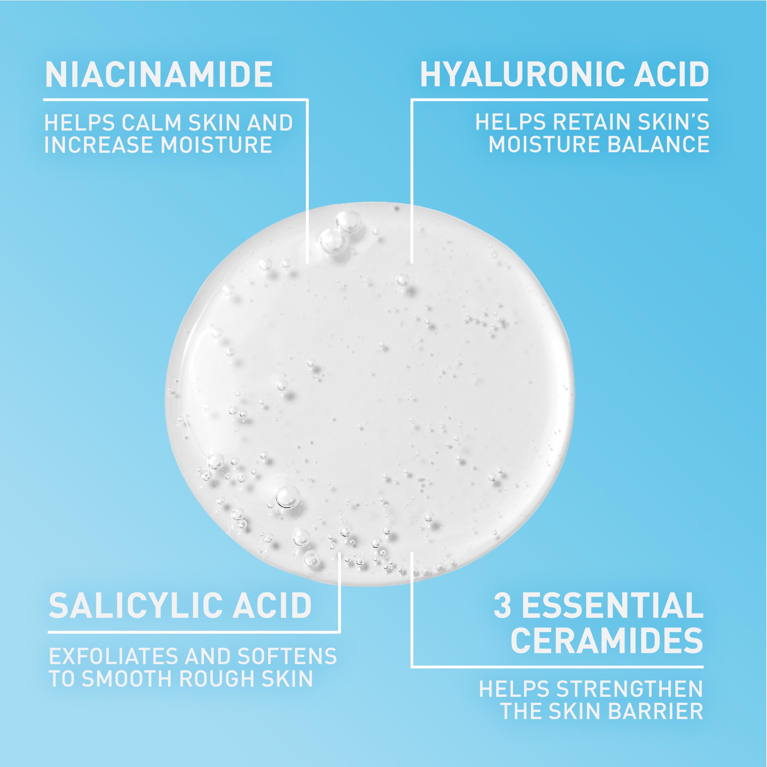 CeraVe Renewing Salicylic Acid Cleanser, BHA Exfoliating Face Wash - CeraVe Official Product View 3
