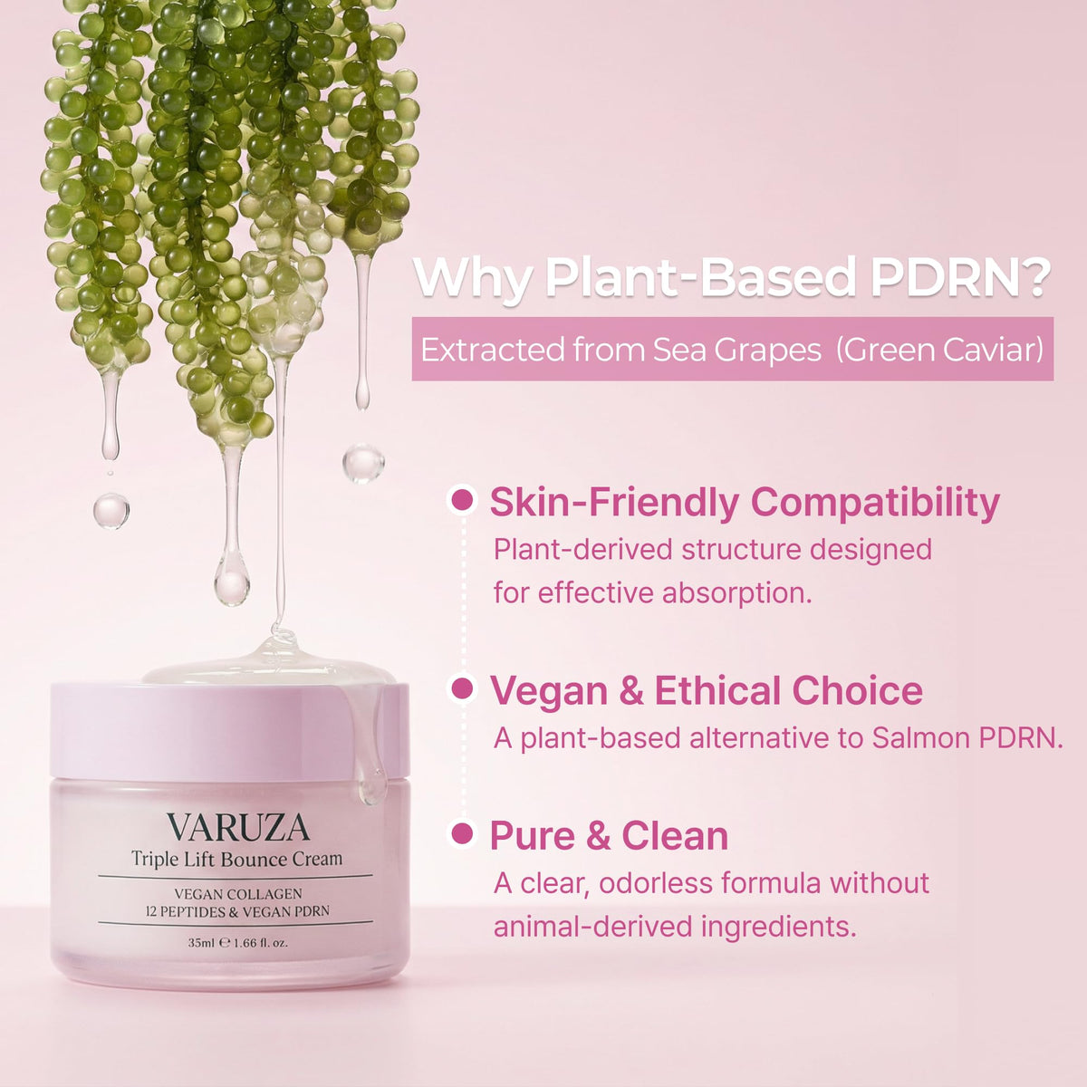 Triple Lift Bounce Cream 55ml Vegan Collagen 12 Peptides - varuza Official Imagery - 6