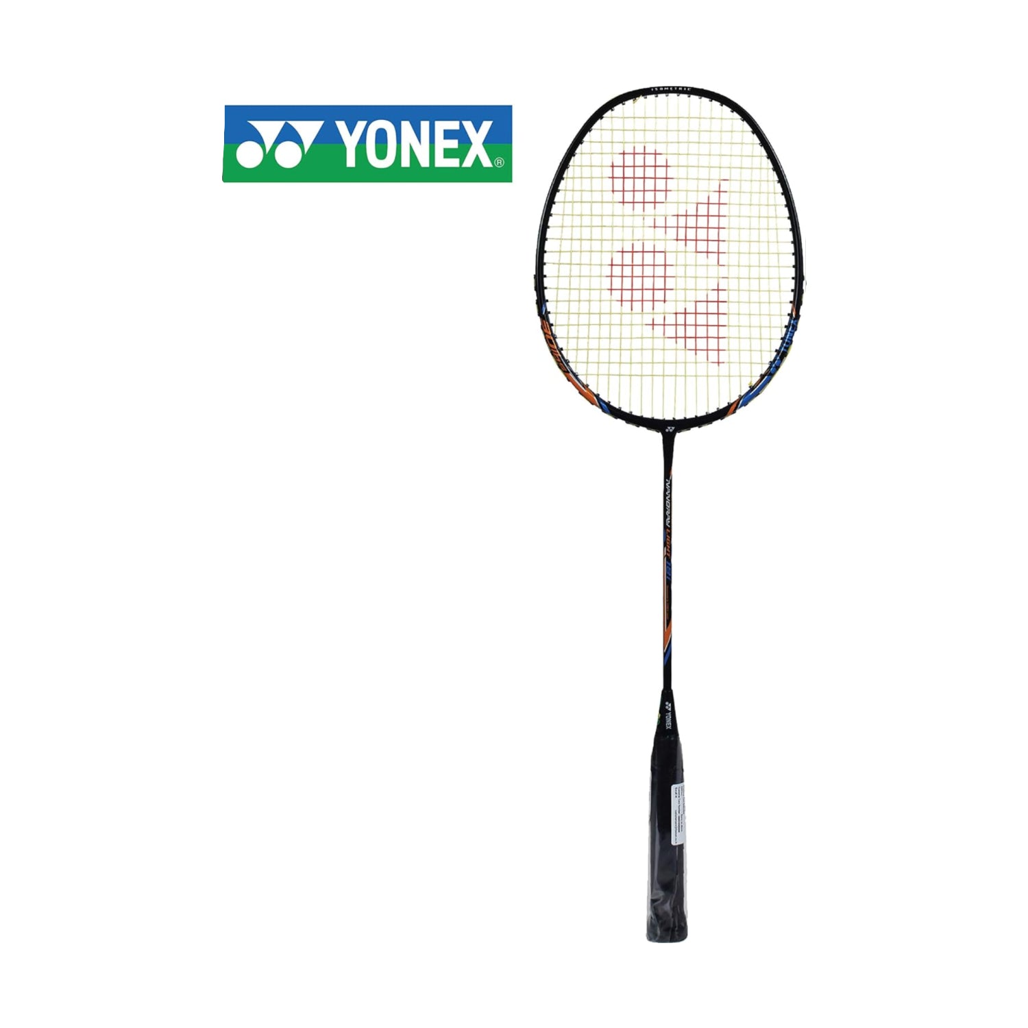 YONEX Nanoray 10F Hi-Flex pre-strung badminton racquet with lightweight frame and ergonomic grip, ideal for quick swings.