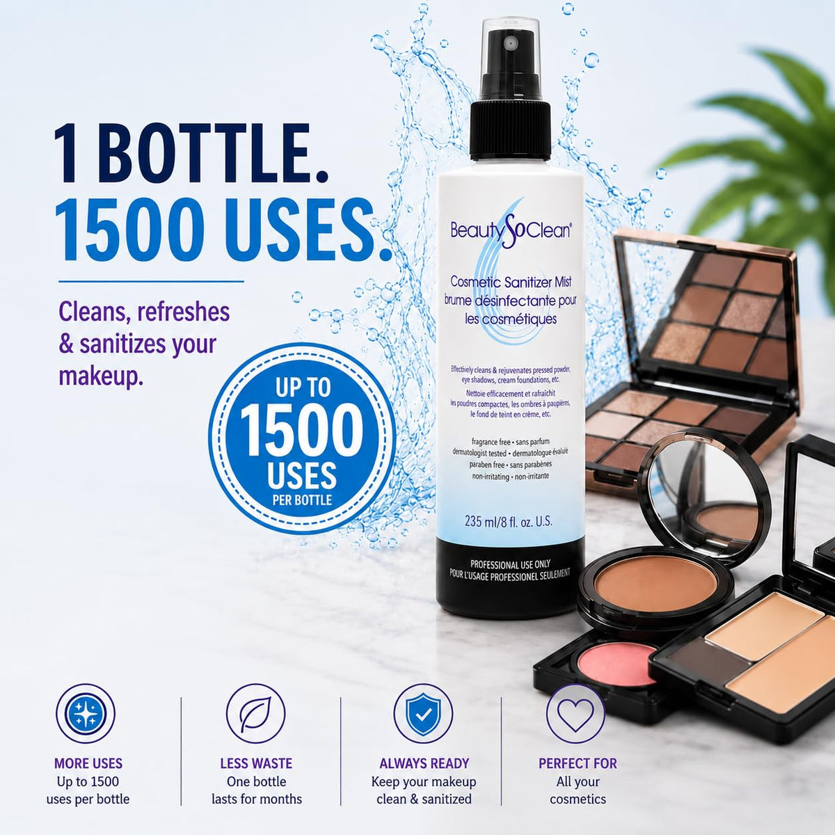Beautysoclean Cosmetic Sanitizer Mist - BEAUTYSOCLEAN Official Imagery - 3
