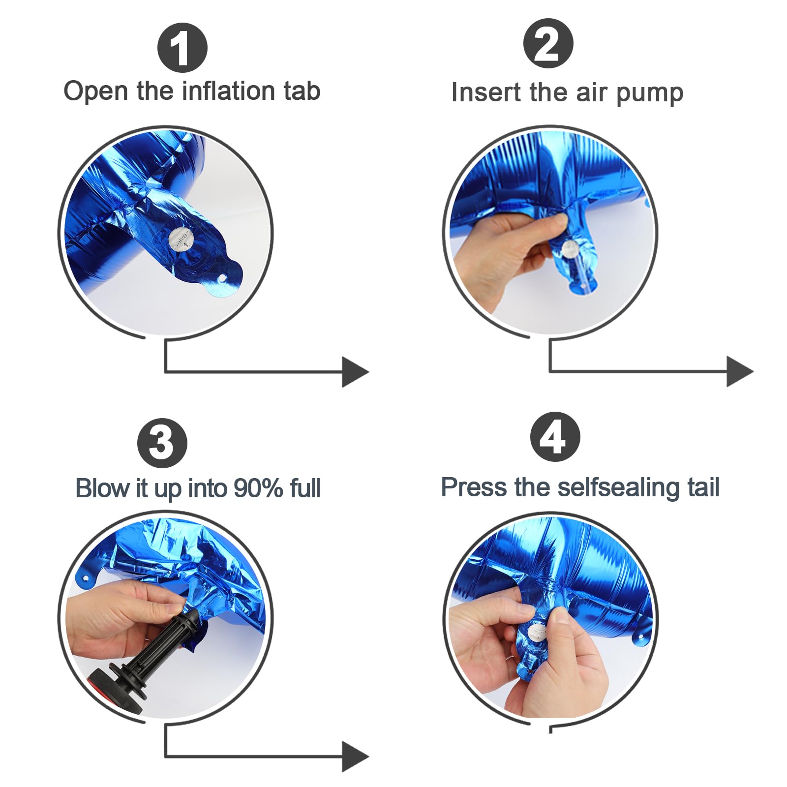 IWERP Navy Blue 100 Balloon - Number Balloon 40 Inch, 100th Birth - IWERP Official Product View 4