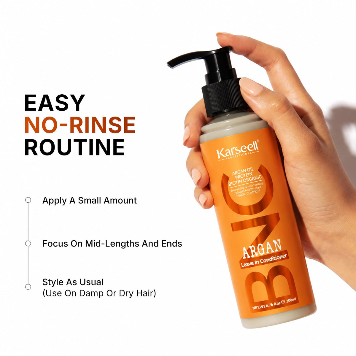 Karseell BNC Argan Leave In Conditioner 6 76 Fl Oz - Karseell Official Imagery - 6