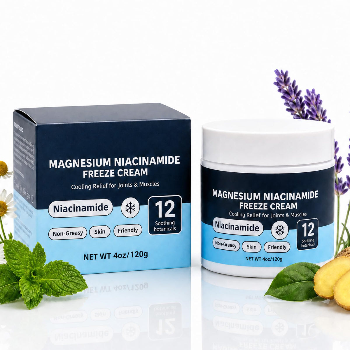 2026New Magnesium Relief Freeze Cream with Niacinamide - Premium Selection Official Imagery - 2