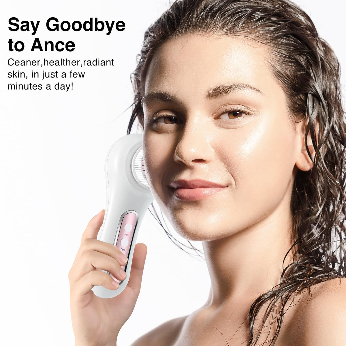 Electric Facial Cleansing Brush 2 Way Rotating Face Scrubber - Umickoo Official Imagery - 3