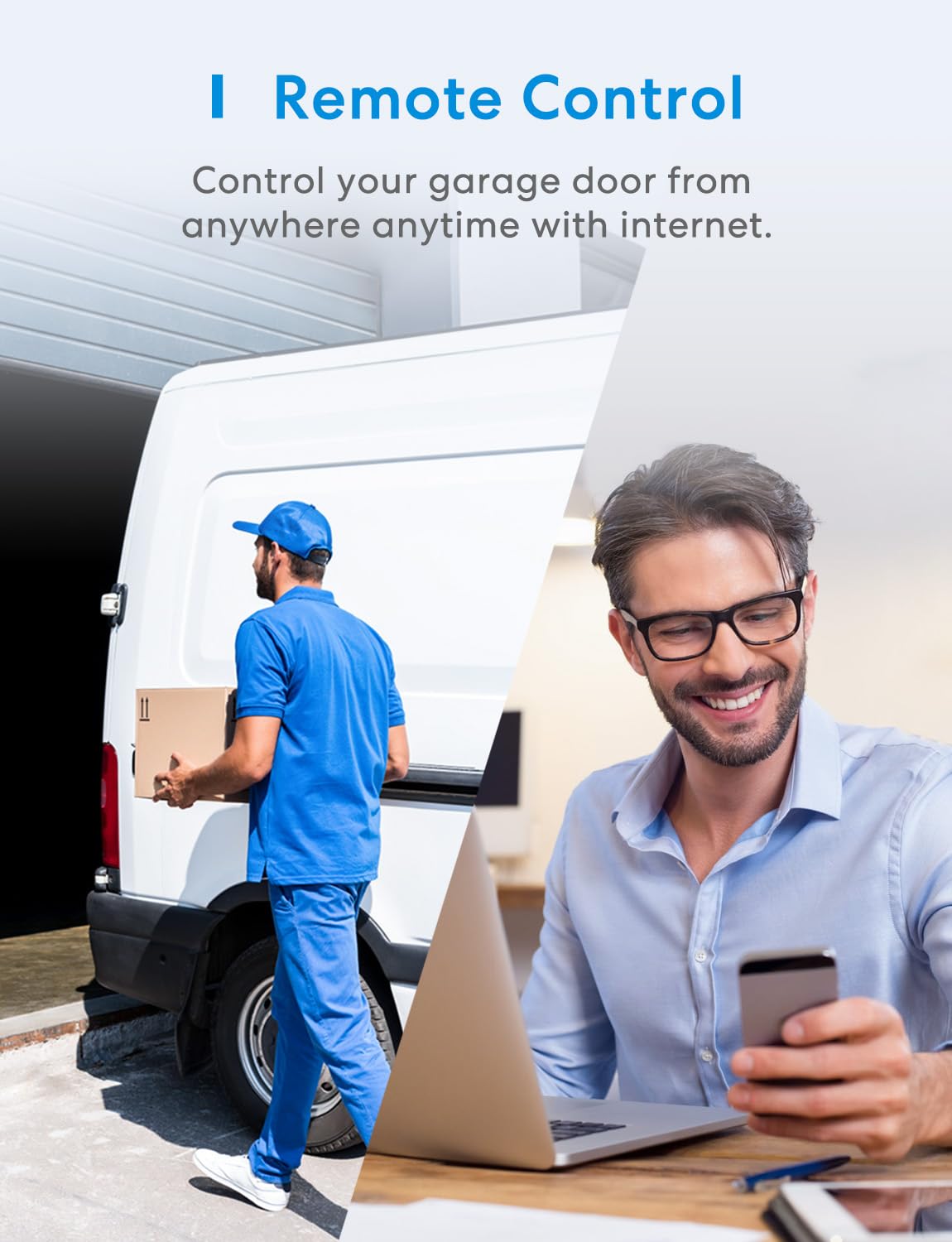 meross Smart Garage Door Opener Remote Work with HomeKit, Alexa a - meross Official Product View 3