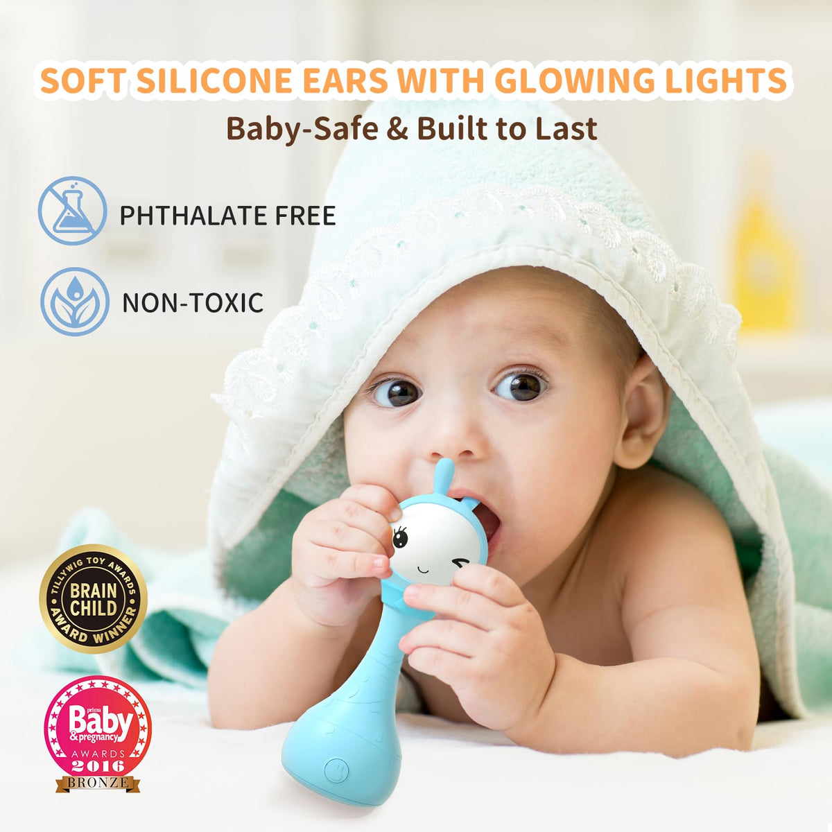 alilo Yoyo Talking Bunny Baby Singing Musical Rattle - alilo Official Imagery - 3