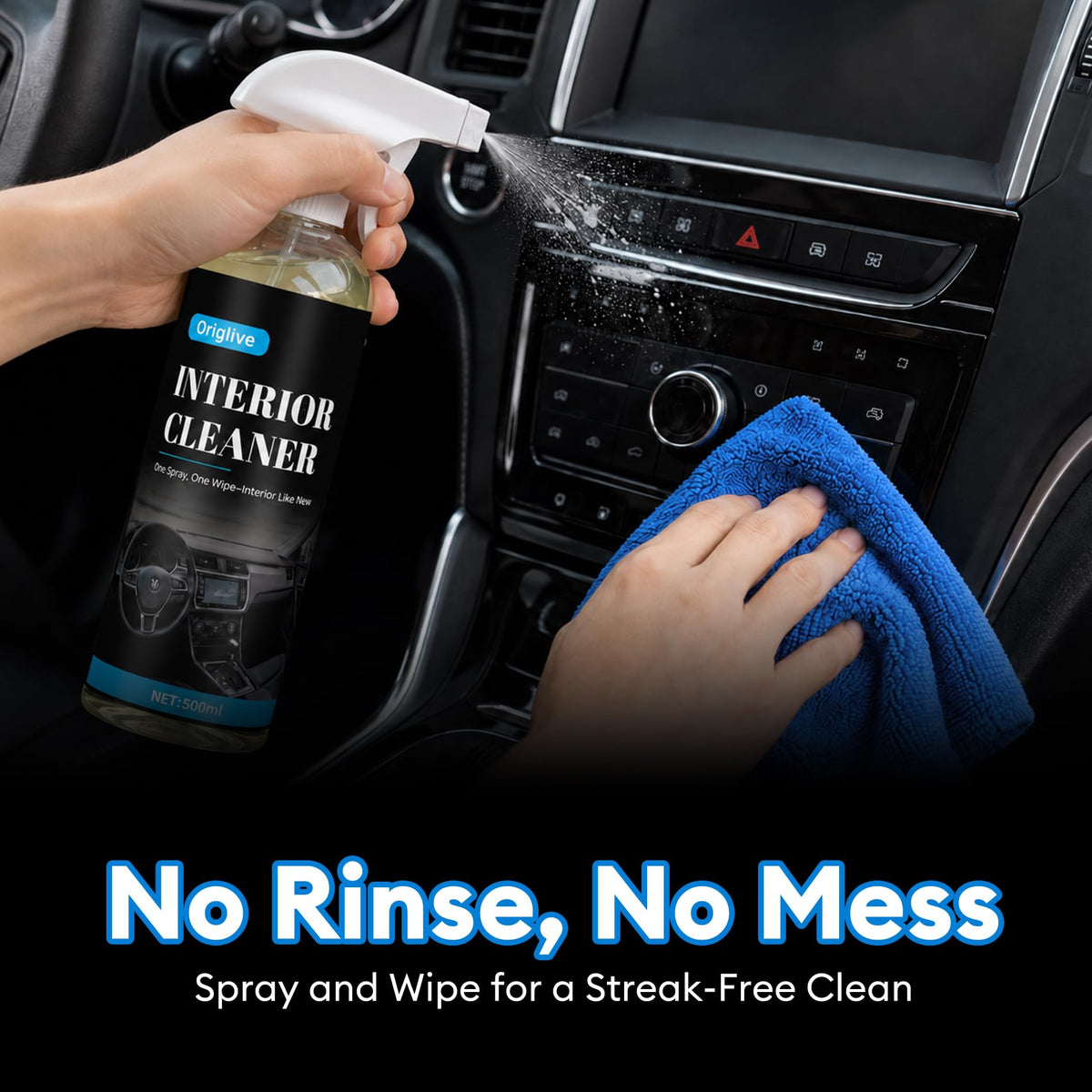 10 Piece Car Detailing Kit No Rinse Interior cleaner 16 9 oz - Origlive Official Imagery - 4