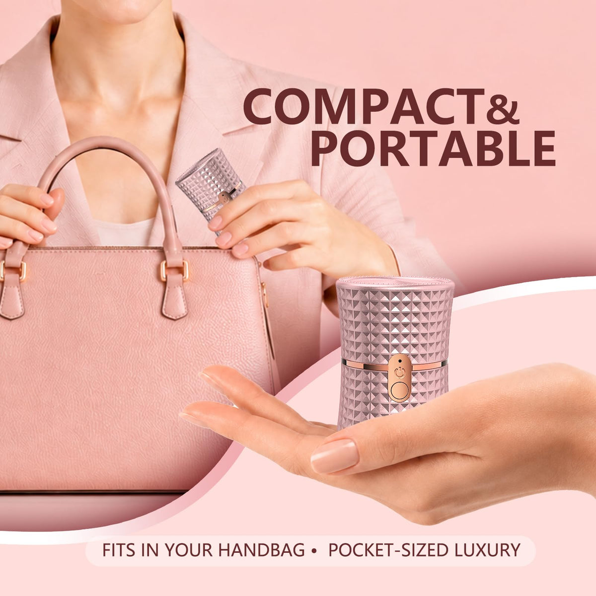 Travel Shaver for Women Cordless USB C Rechargeable Hair - Beclerpur Official Imagery - 6