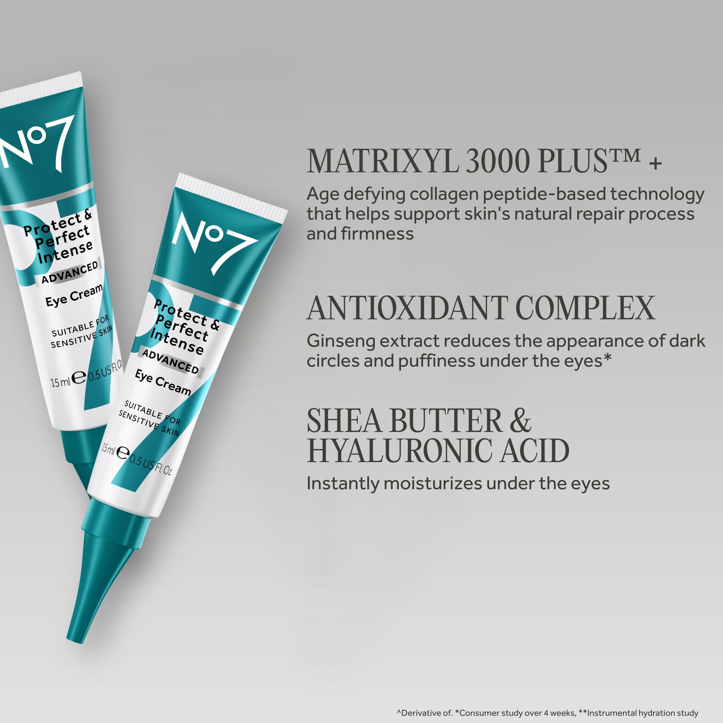 No7 Protect & Perfect Intense Advanced Under Eye Cream, 0.5 Fl Oz - No7 Official Product View 4