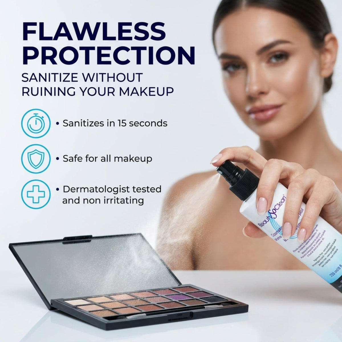 Beautysoclean Cosmetic Sanitizer Mist - BEAUTYSOCLEAN Official Imagery - 5