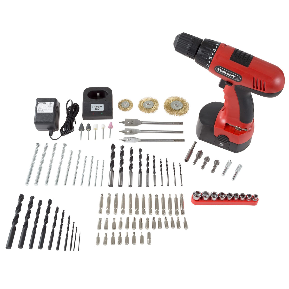 18V Cordless Power Drill Set - Stalwart Official Imagery - 5