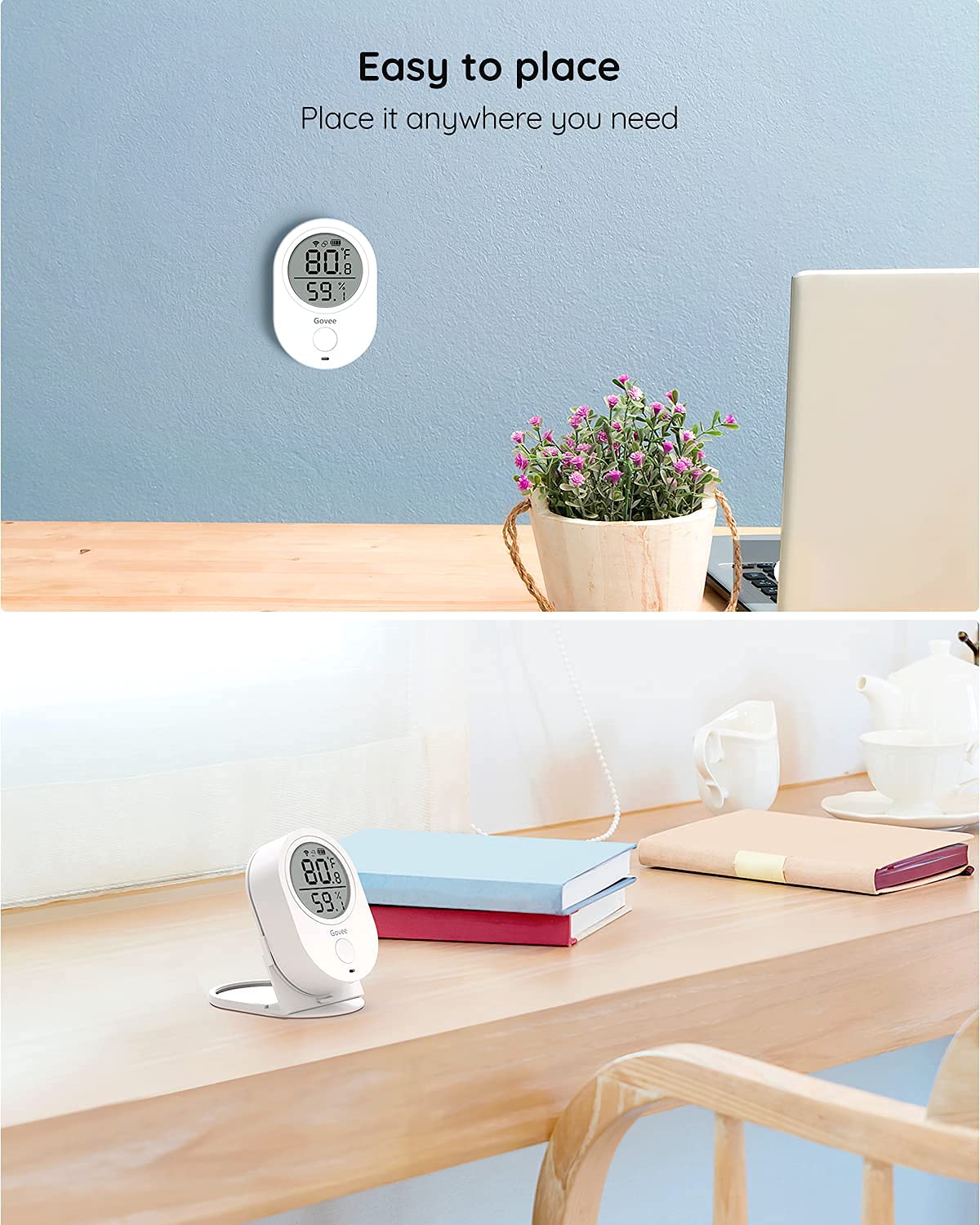 Govee Smart WiFi Thermometer Hygrometer H5051 Indoor with - Govee Official Imagery - 6