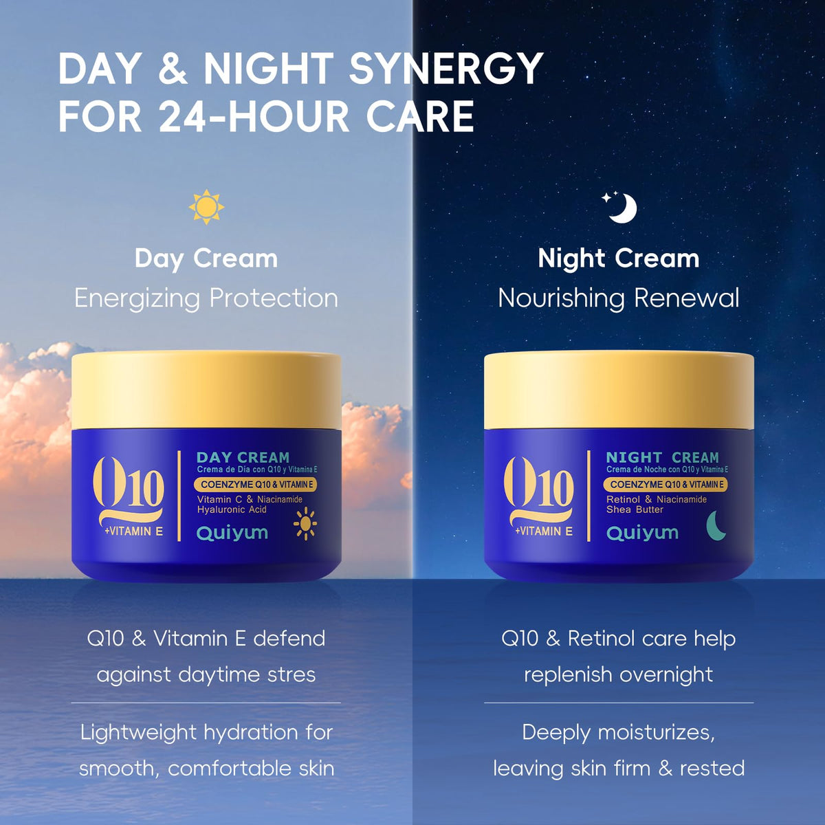 Q10 Vitamin E Complete Skincare Set 6 Step Daily Routine - QUIYUM Official Imagery - 6