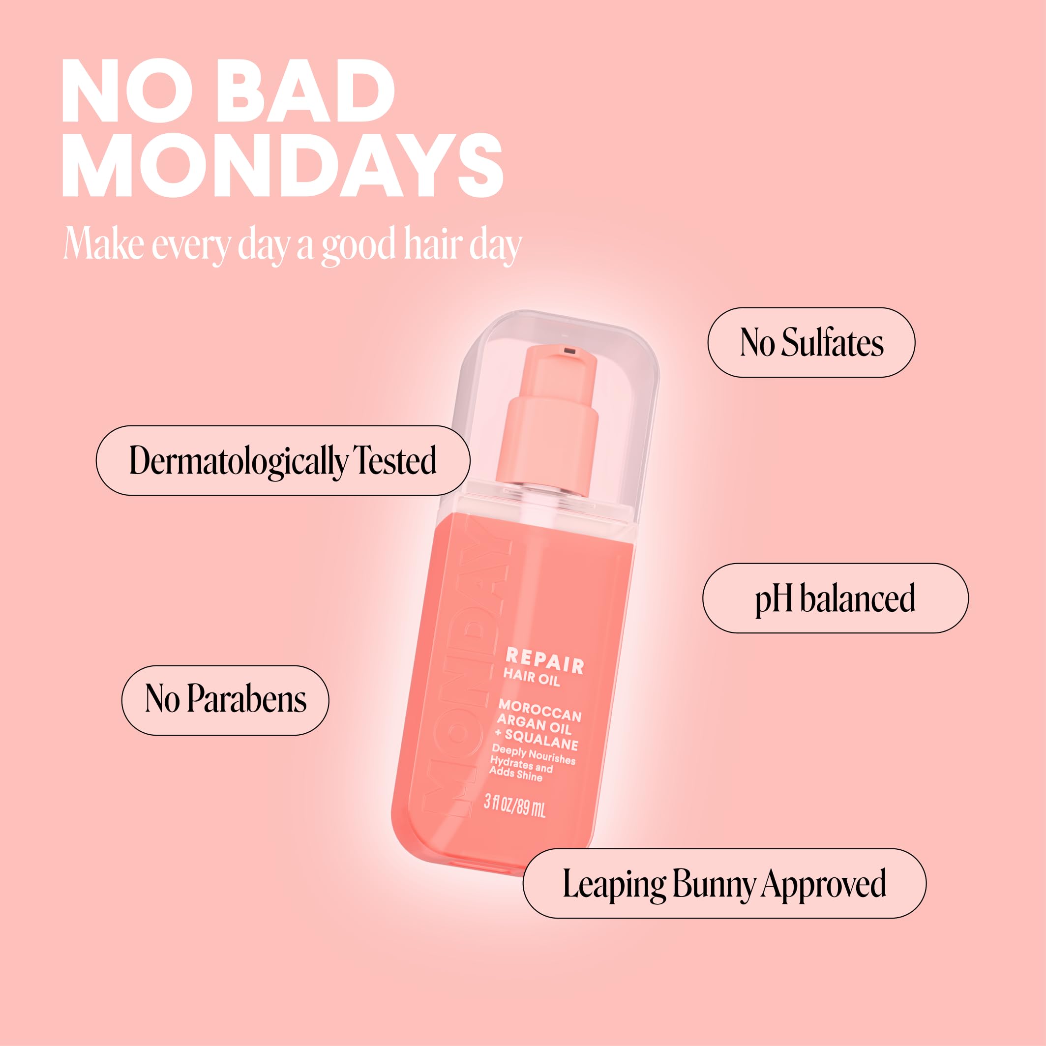 MONDAY HAIRCARE REPAIR Hair Oil with Moroccan Argan Oil & Squalane – , Deeply - MONDAY HAIRCARE Official Product View 7